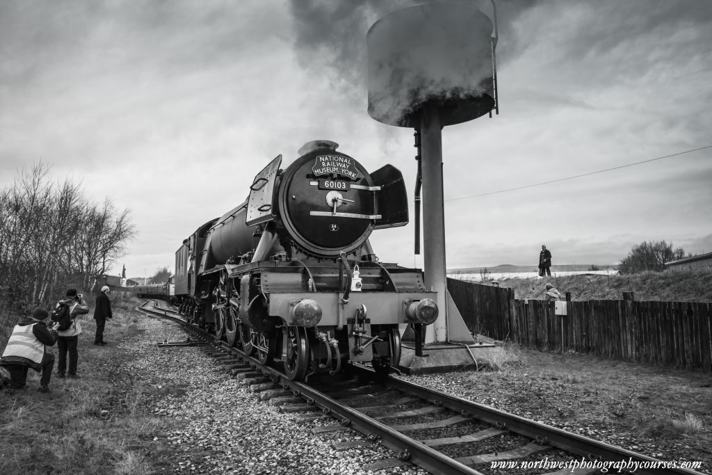 Photographing the Flying Scotsman